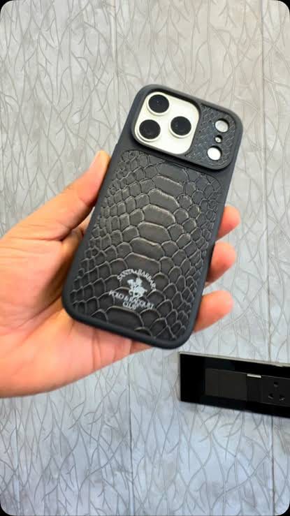 Zyntra™ Santa Barbara Polo & Racquet Club Snake Leather Texture Case for iPhone