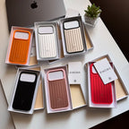 Zyntra™ Rimowa Style Aluminum Groove Matte Luggage Case for iPhone