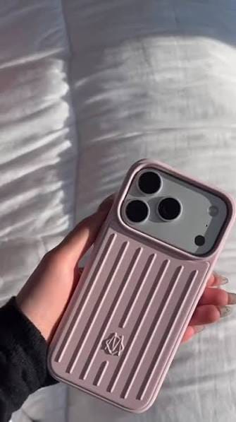 Zyntra™ Rimowa Style Aluminum Groove Matte Luggage Case for iPhone